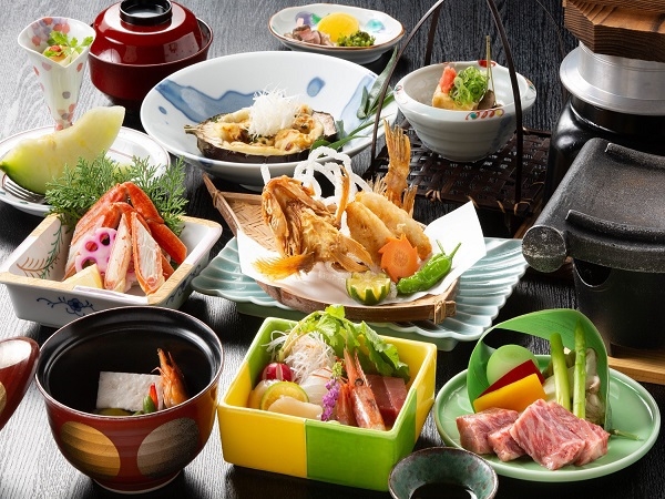 桂会席コース〜但馬の旬彩★湯めぐりパス付き！