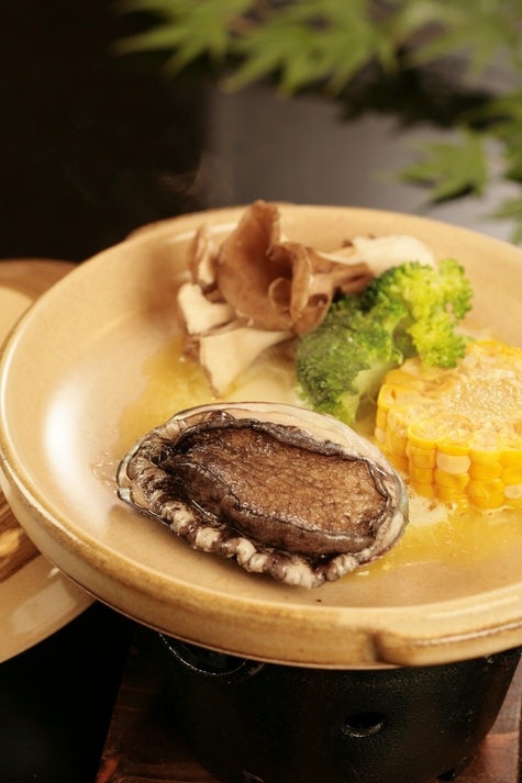 アワビの踊り焼き付き〜湯の町会席★湯めぐりパス付き