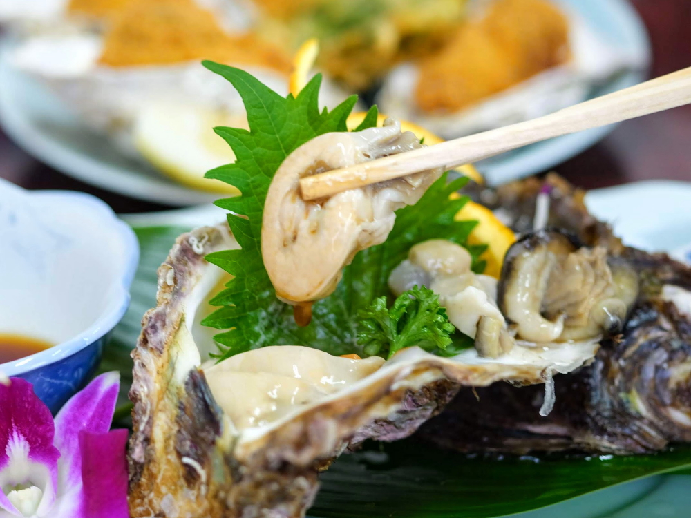 期間限定　的矢夏牡蠣（殻付き生かき）付きいけす料理プランC