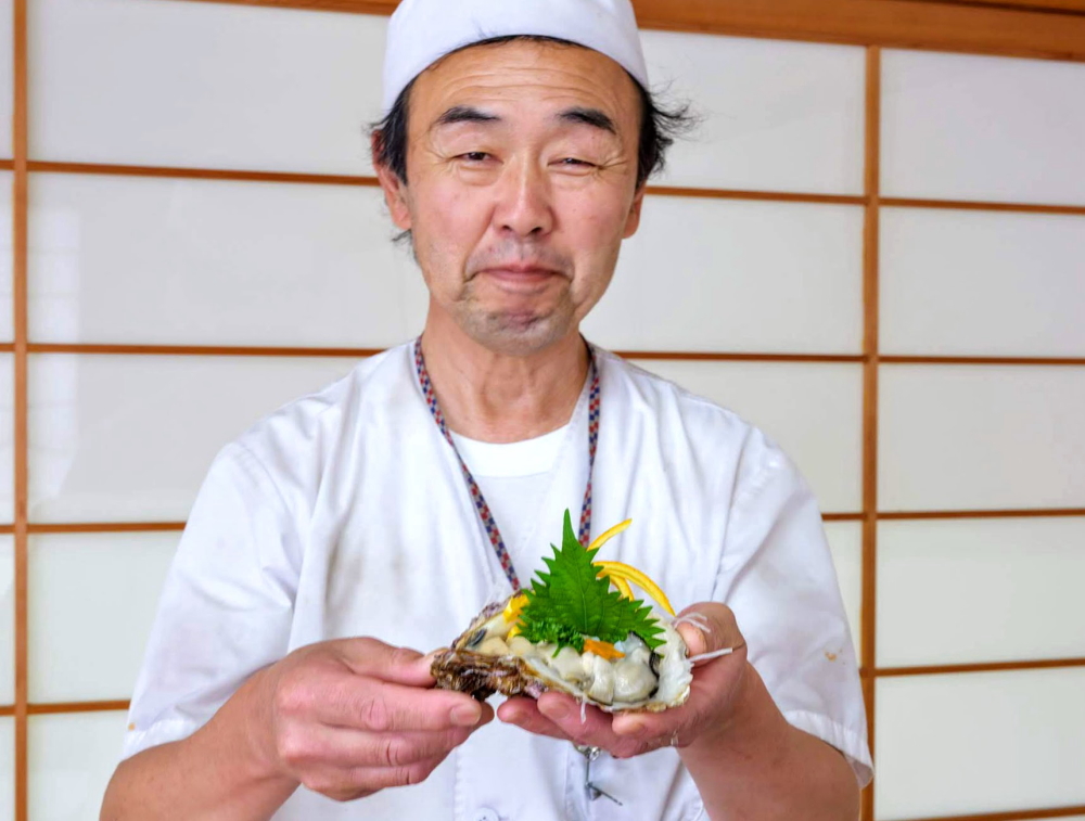 期間限定　的矢夏牡蠣（殻付き生かき）付きいけす料理プランC