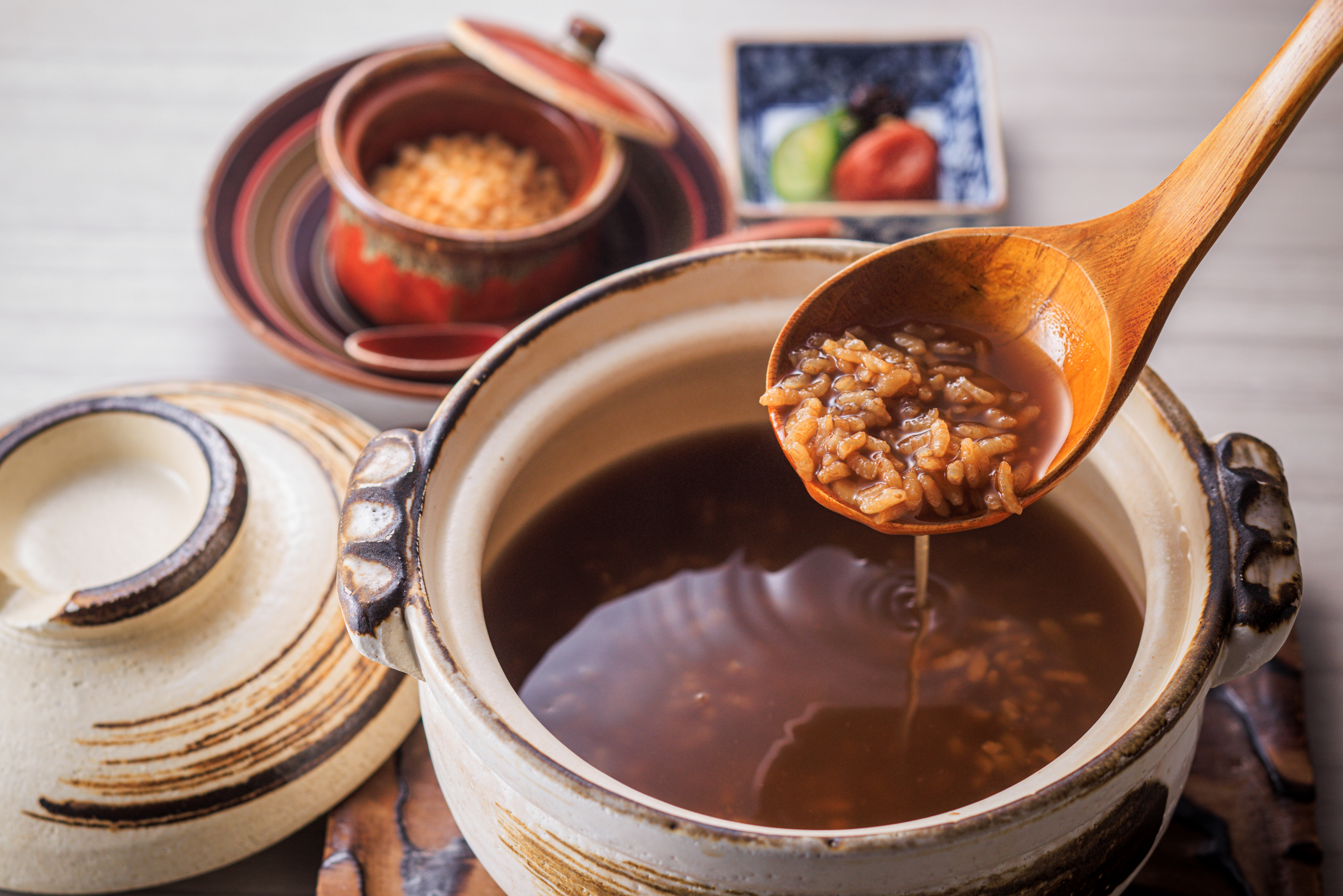 朝食　茶粥