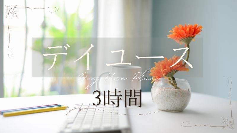 【日帰り】デイユースプラン☆駅直結☆3時間〜＜禁煙＞
