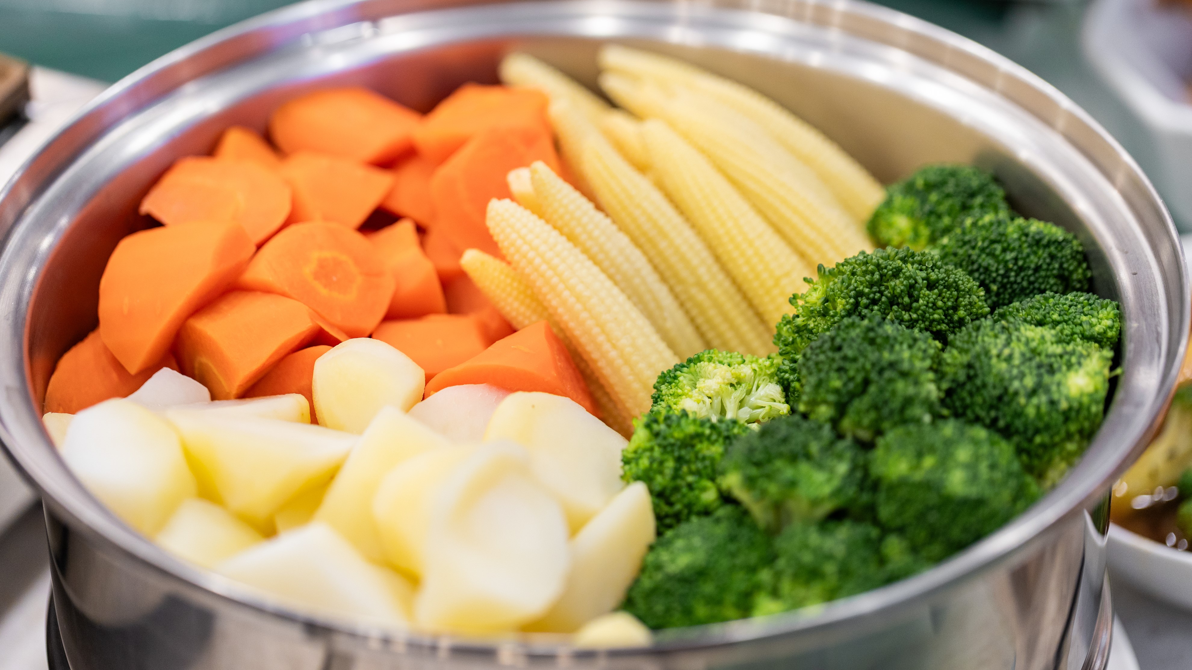 朝食蒸し野菜