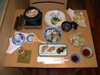 海の幸を中心としたご夕食