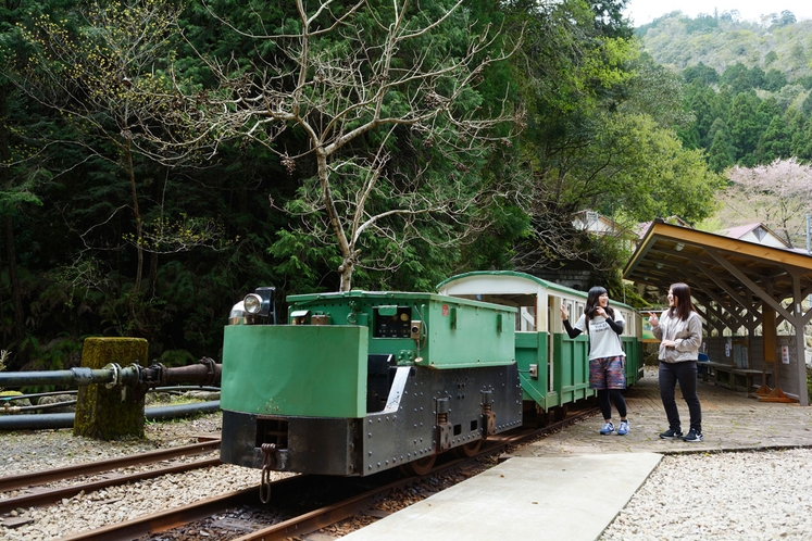 レトロなトロッコ電車