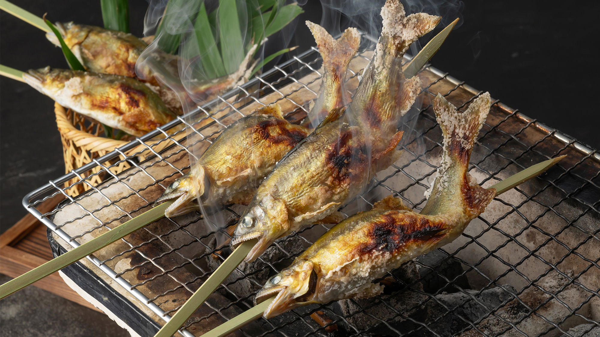 鮎の塩焼き　一例