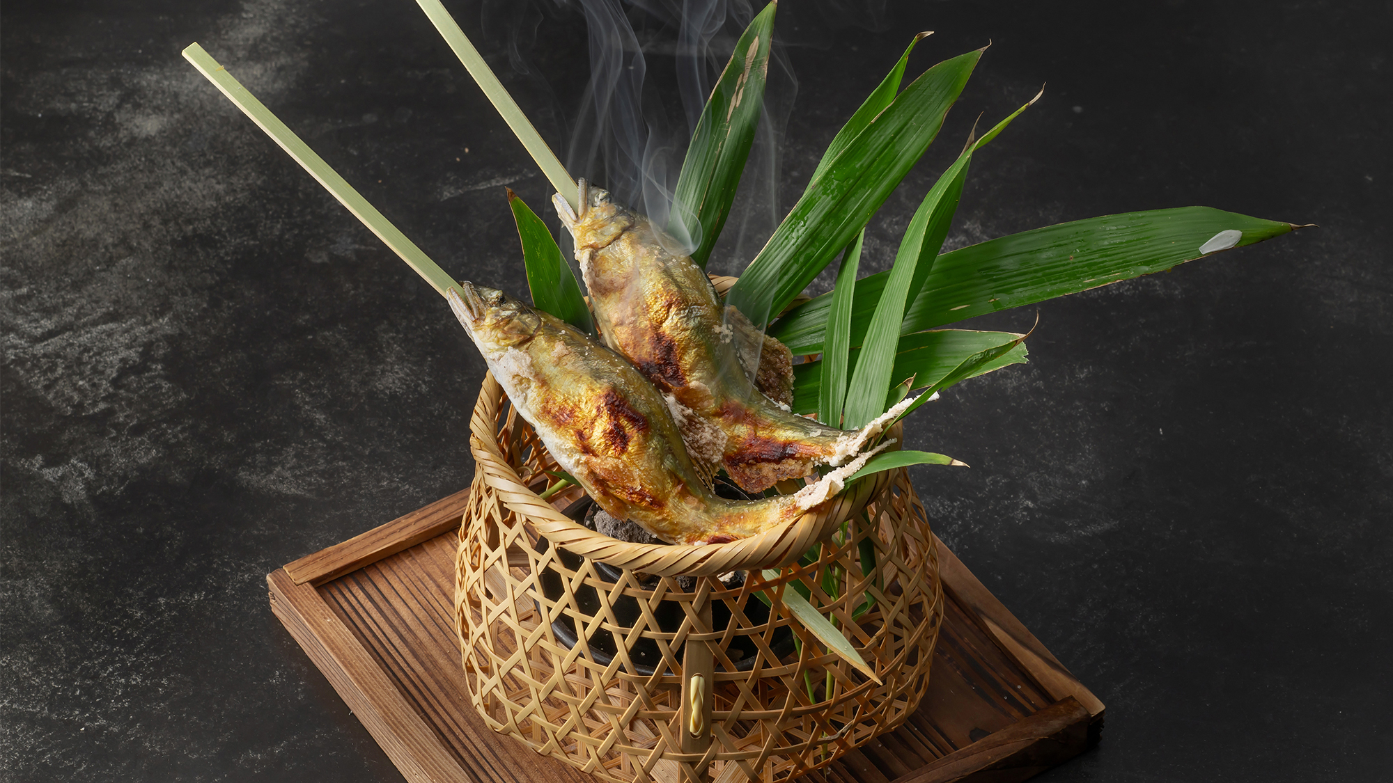 鮎の塩焼き　一例