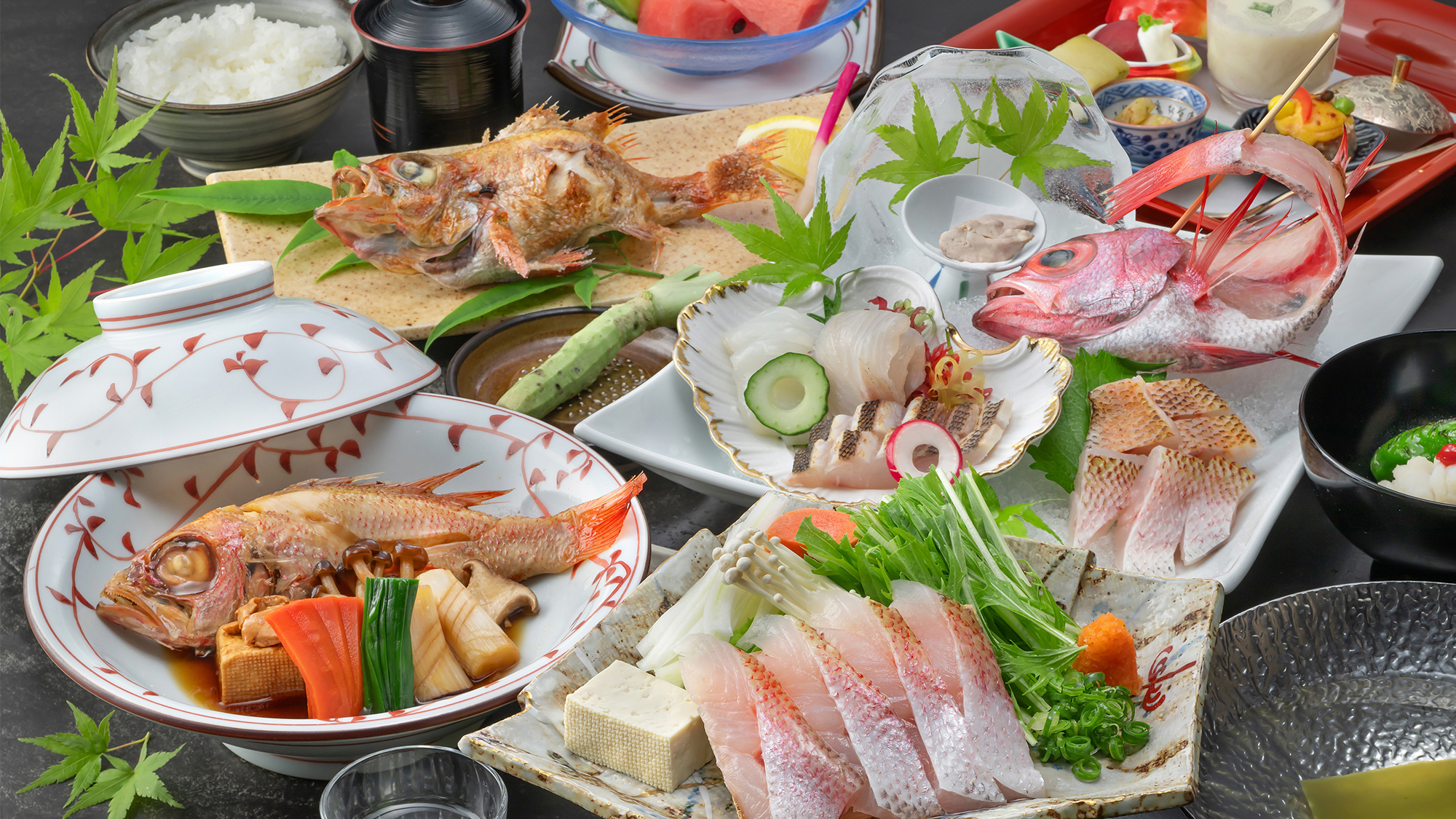 【特選のどぐろ会席】料理一例