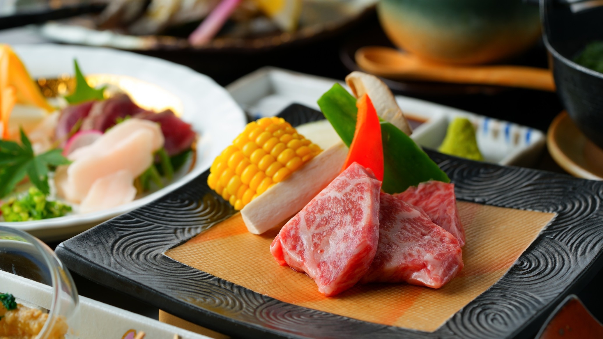  【当館人気No，1】黒毛和牛の網焼きを贅沢に味わうグルメプラン