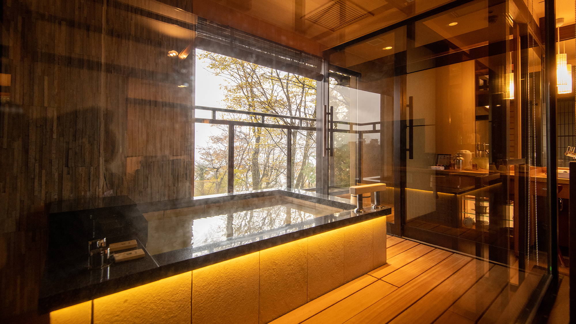 【露天風呂付特別室】飛騨建築を随所に施した豪華客室
