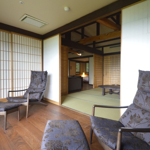 【準特別室】和室窓一面に箱根連山が見えます。