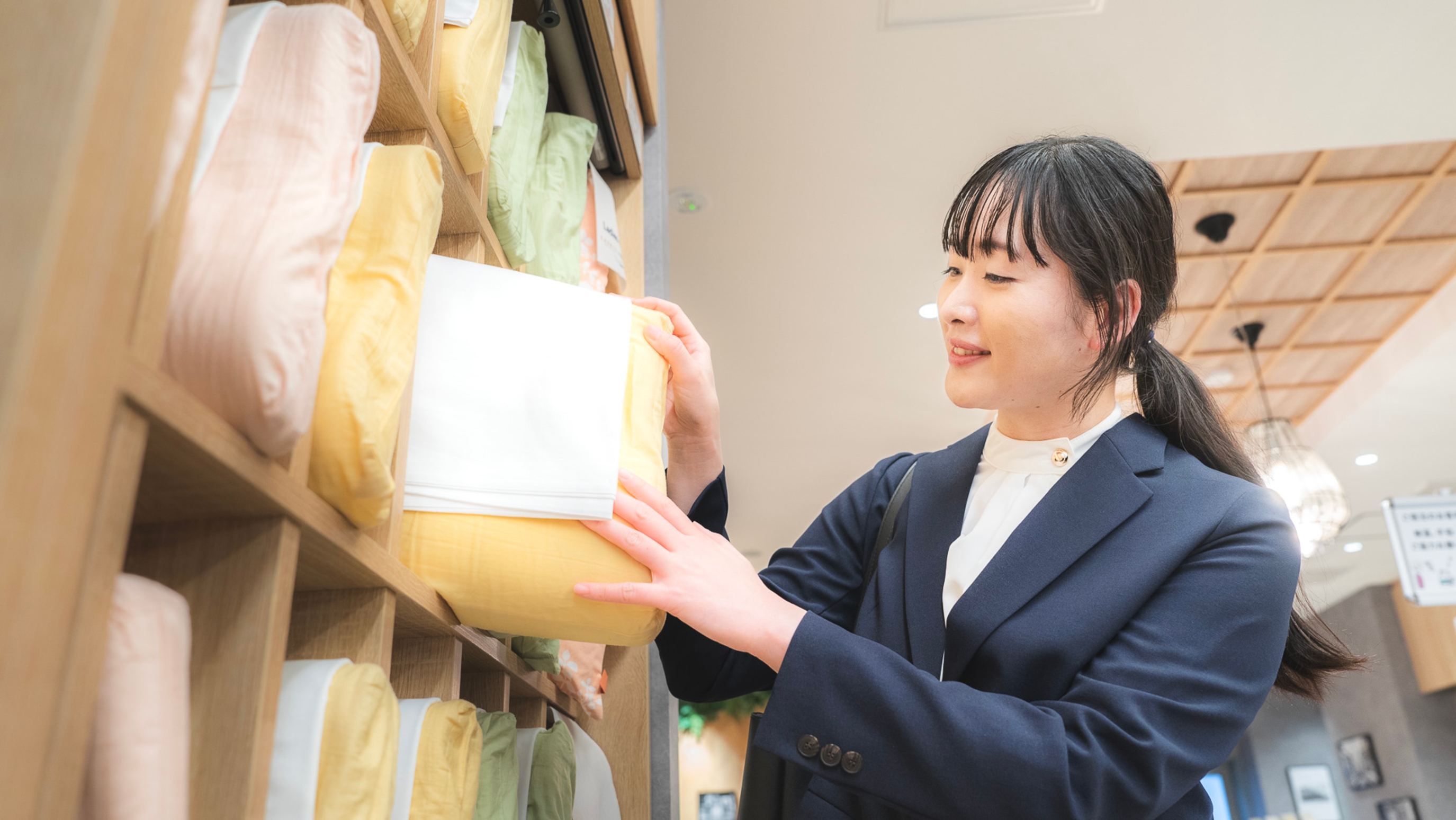 高さや硬さの異なる選べる枕をご用意（先着順）