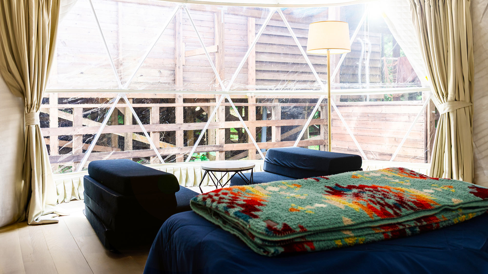 ★プレミアムドームテント★個別トイレ・エアコン完備