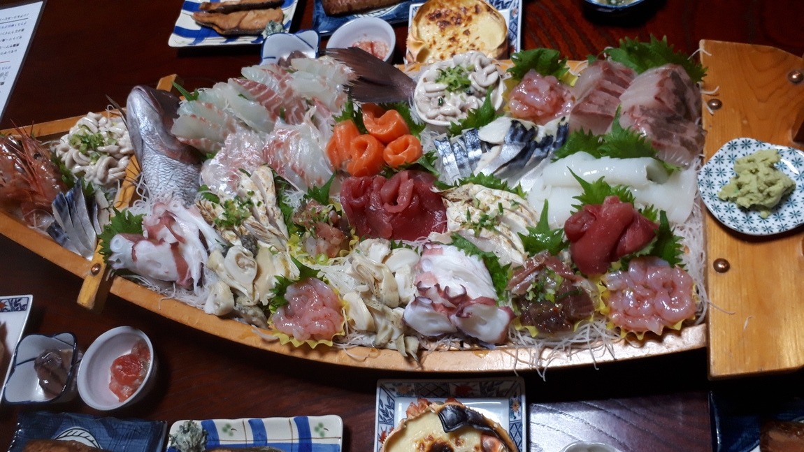 【1泊2食付き】民宿一番人気お刺身舟盛り日本海宴会プラン