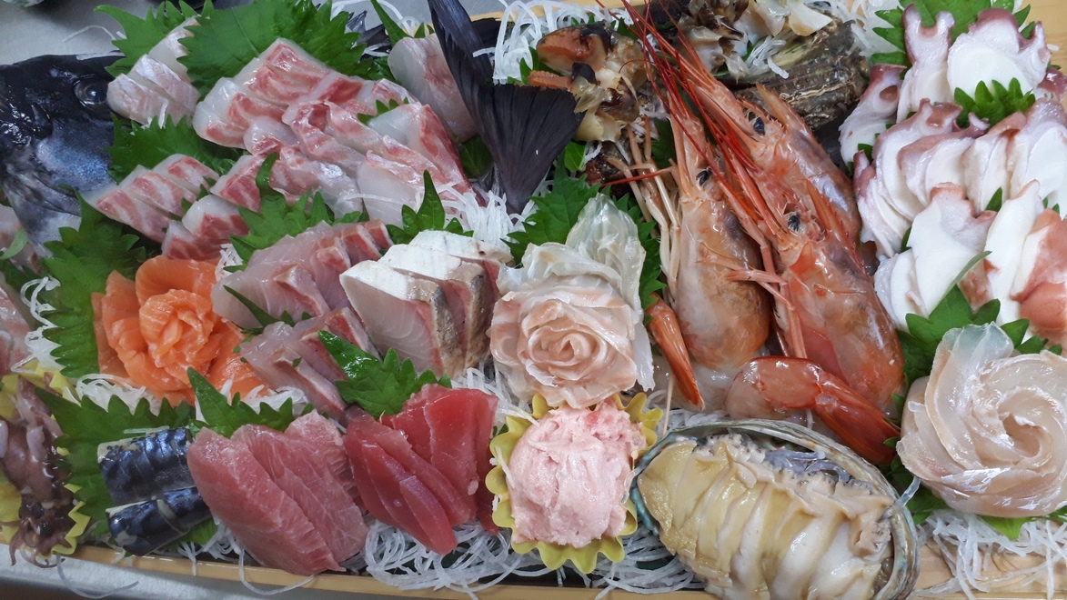 【1泊2食付き】民宿一番人気お刺身舟盛り日本海宴会プラン