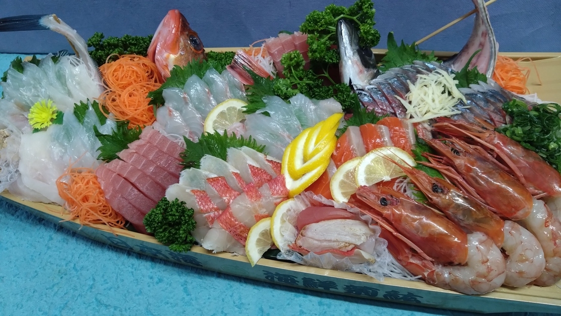 【1泊２食付/禁煙室】瀬波温泉民宿 実績No.1！ 海鮮舟盛り日本海の幸プラン