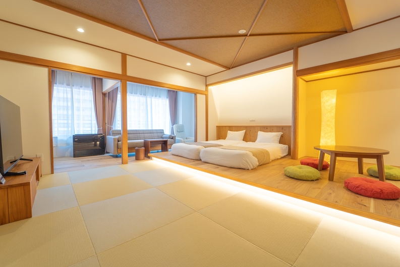 【早い者勝ち】限定1室★半露天＆サウナ付リニューアル特別室★1泊2食オールインクルーシブ