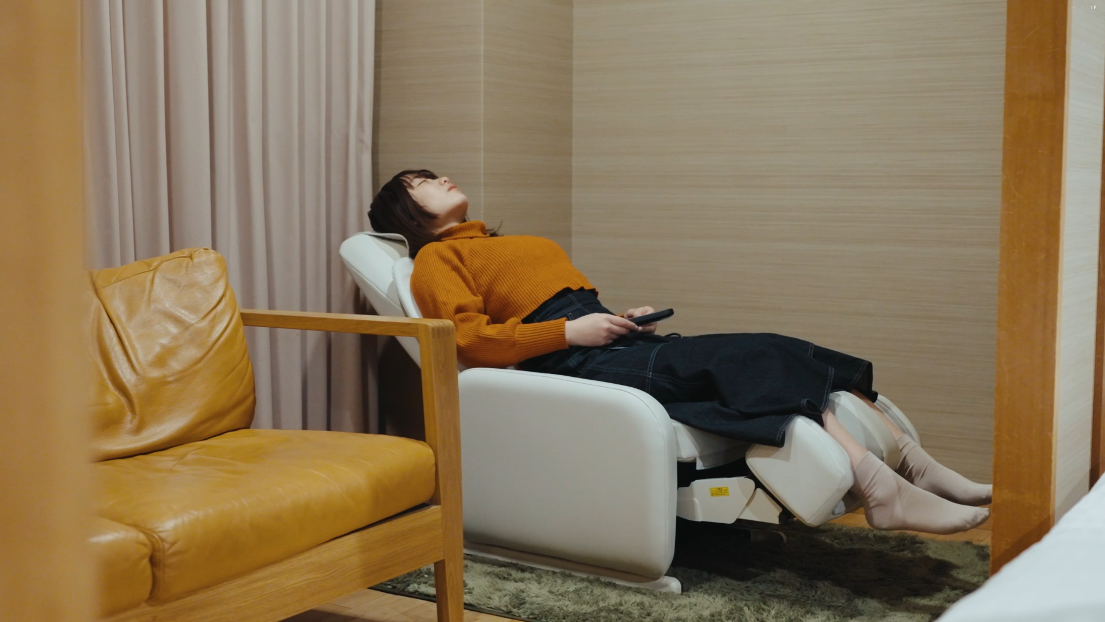 マッサージ機がお部屋に。