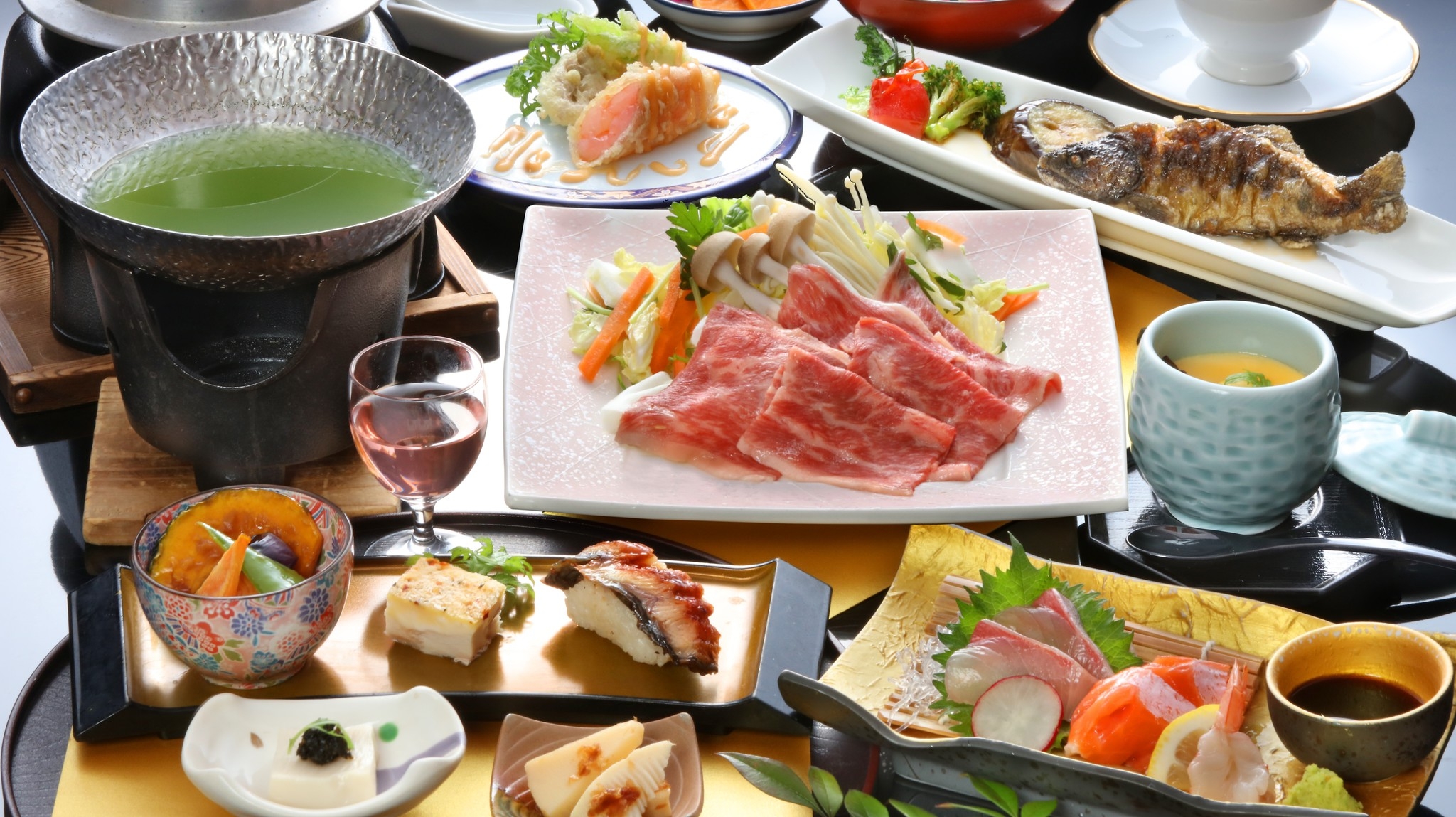 ホタル観賞付き　「博多和牛八女茶しゃぶ」特別会席宿泊プラン　※期間5/22〜6/12