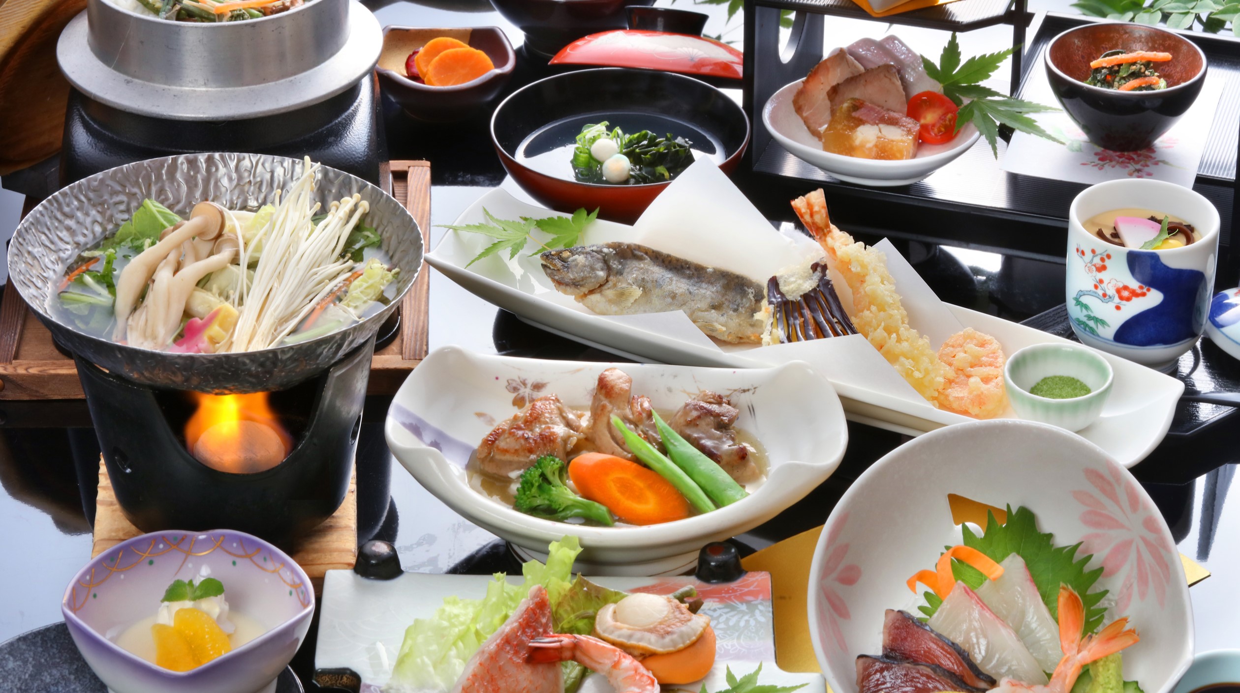 四季彩宿泊プランのお料理※2026年3月22日まで