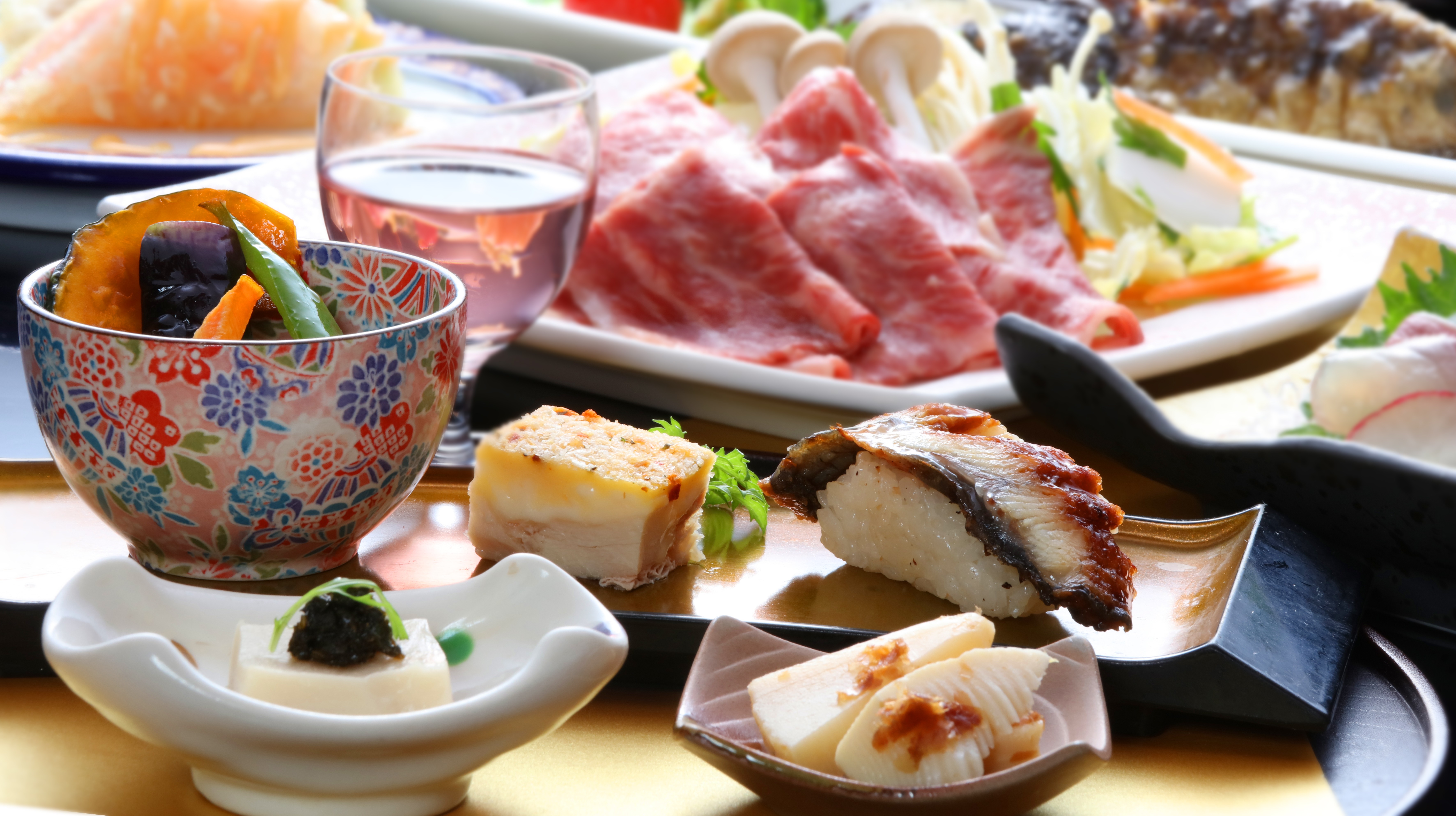「博多和牛八女茶しゃぶ」特別会席