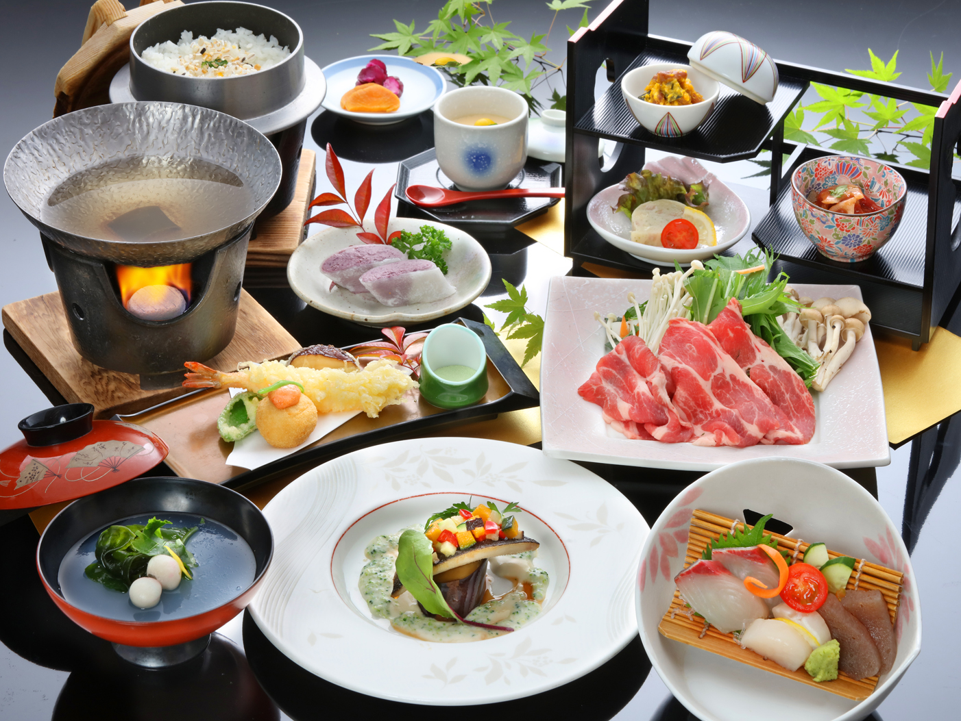 四季彩宿泊プランのお料理