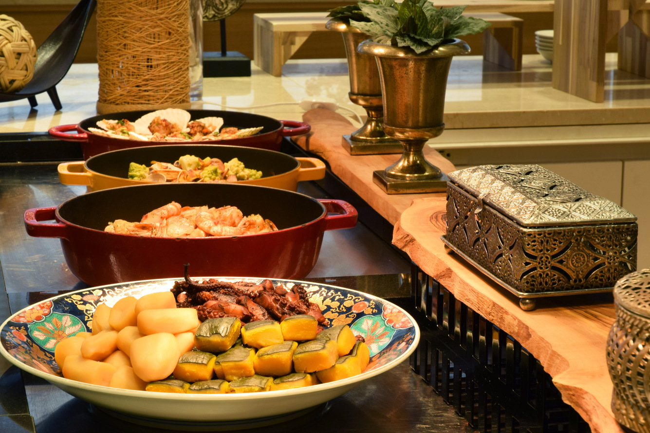 【早割45】15％OFF！　2つの温泉と第一滝本館の朝食を楽しむ／ビュッフェ朝食付