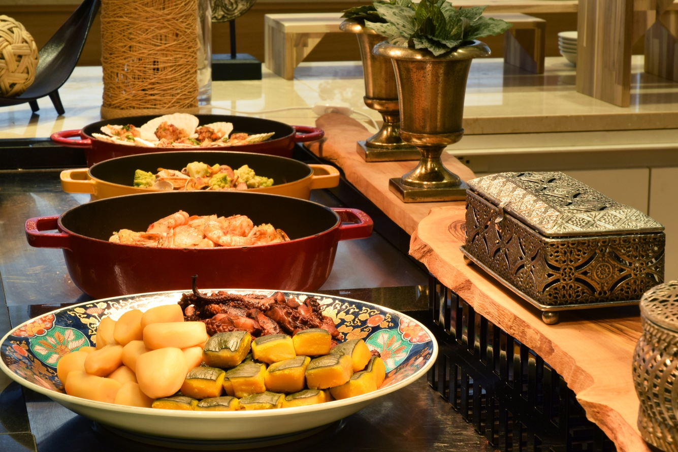 【早割45】15％OFF！　2つの温泉と第一滝本館の朝食を楽しむ／ビュッフェ朝食付