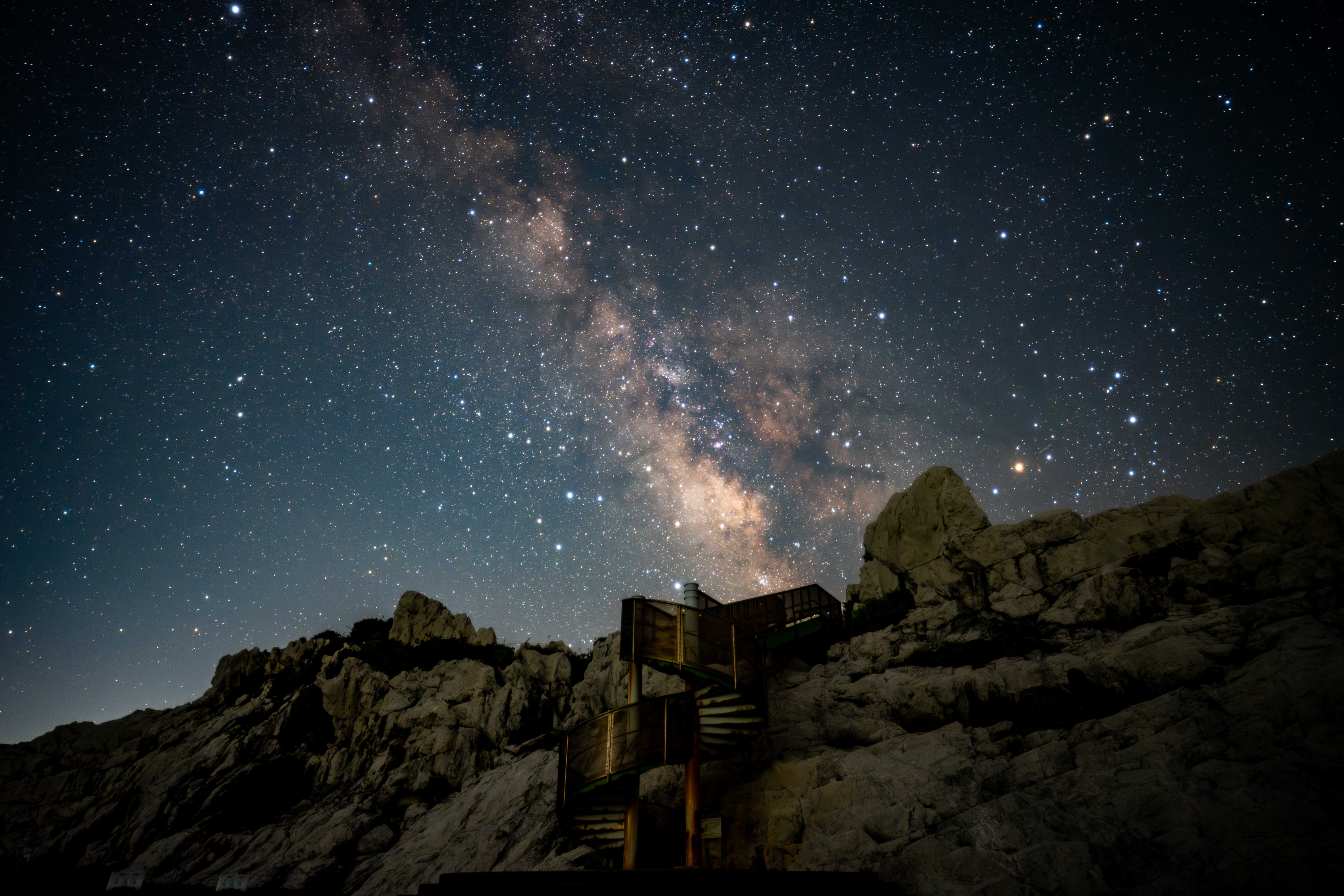 白崎海洋公園からの天の川