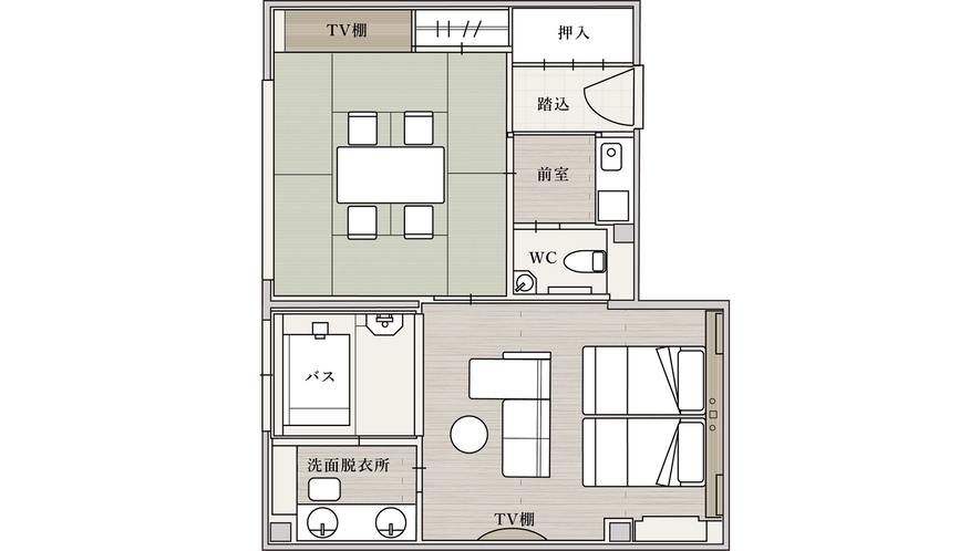 【本館特別室・碧～ao～ 間取り図】