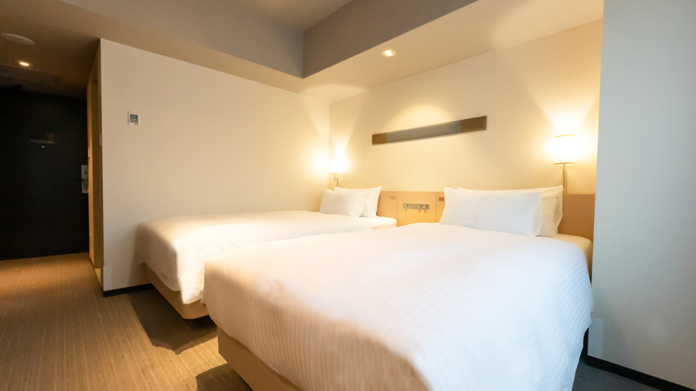 【禁煙】スタンダードルーム：シングルベッド2台