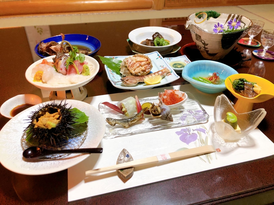 割烹旅館さつきの夕食