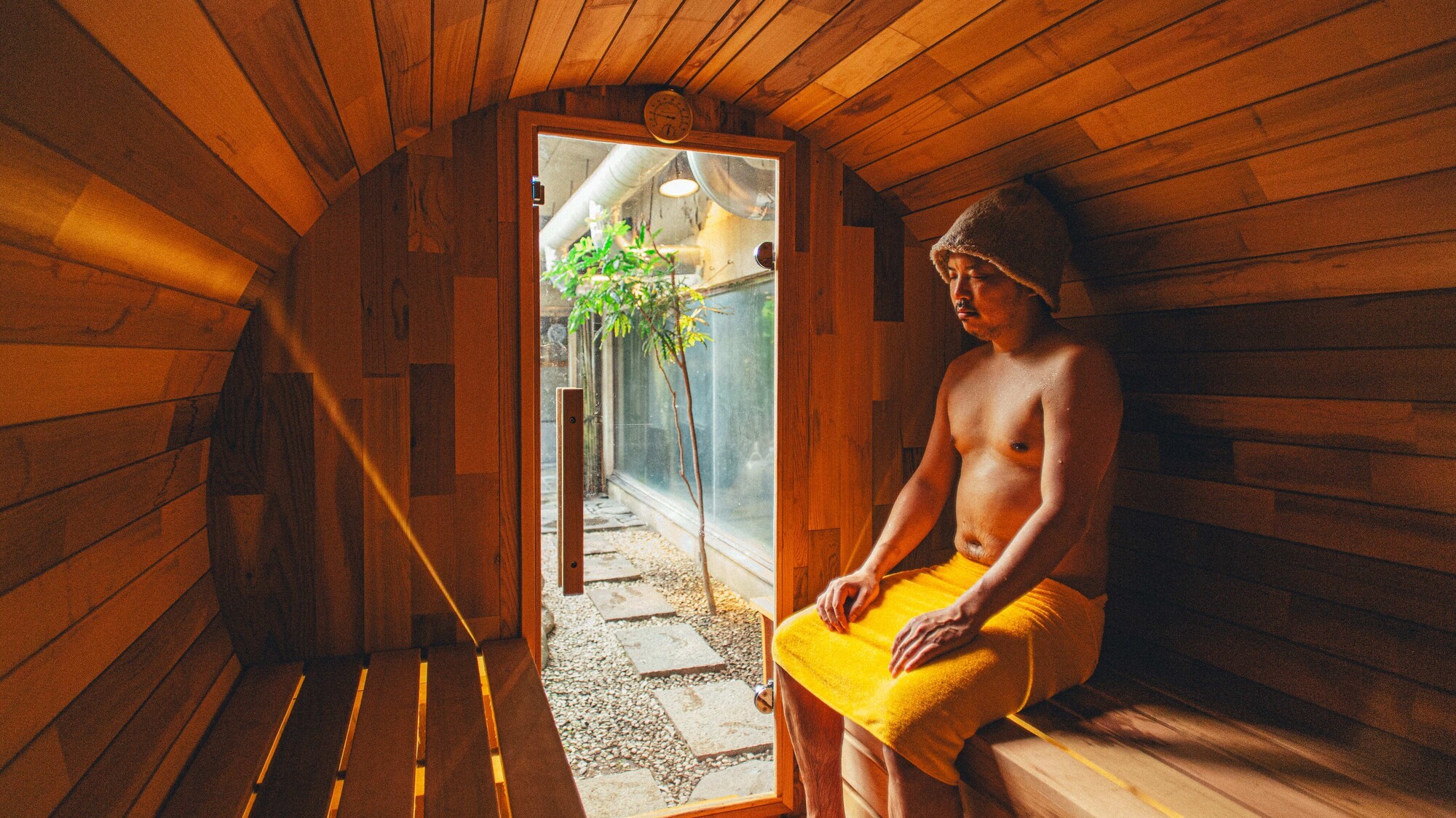 サウナ内側　ご利用一例