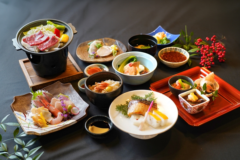 【立山会席コースプラン　１８：００〜スタート】　ホテルおすすめ♪１泊２食付
