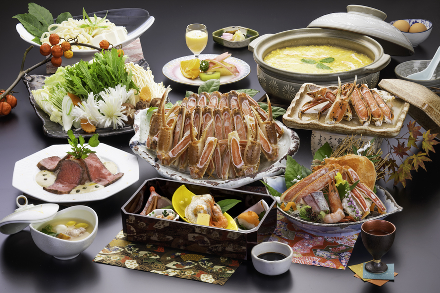 2025 冬の特別会席！蟹と神戸牛のミニコース〜蟹とローストビーフプラン☆冬のコウノトリ＜本館確約＞