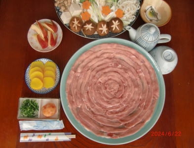 夕食付　鹿児島産・豚しゃぶ　比良とぴあ温泉付きプラン