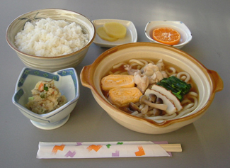 2食付ビジネス　鍋焼うどん定食　とぴあ温泉付プラン Q