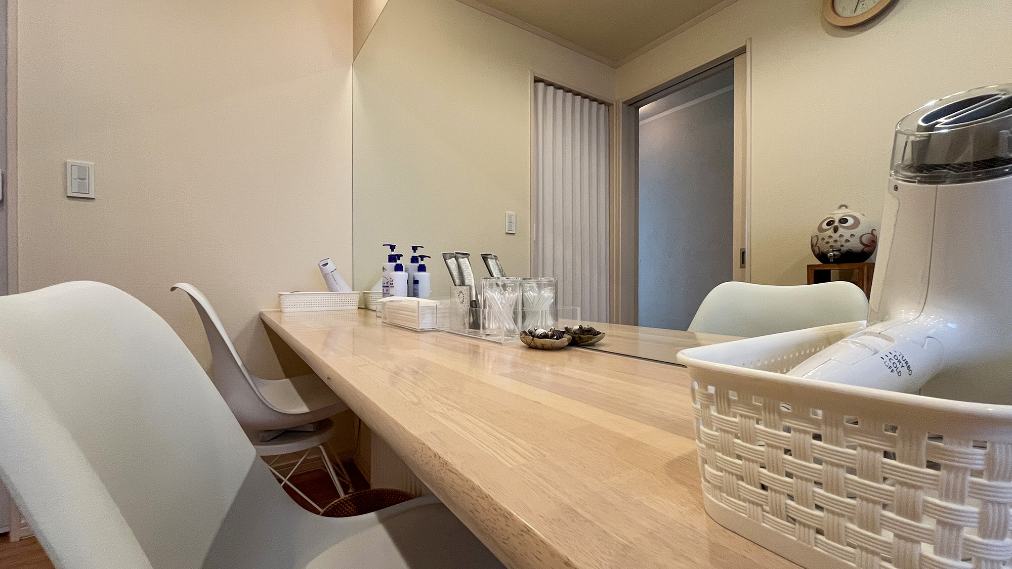 化粧水などもございますのでご自由にお使いください