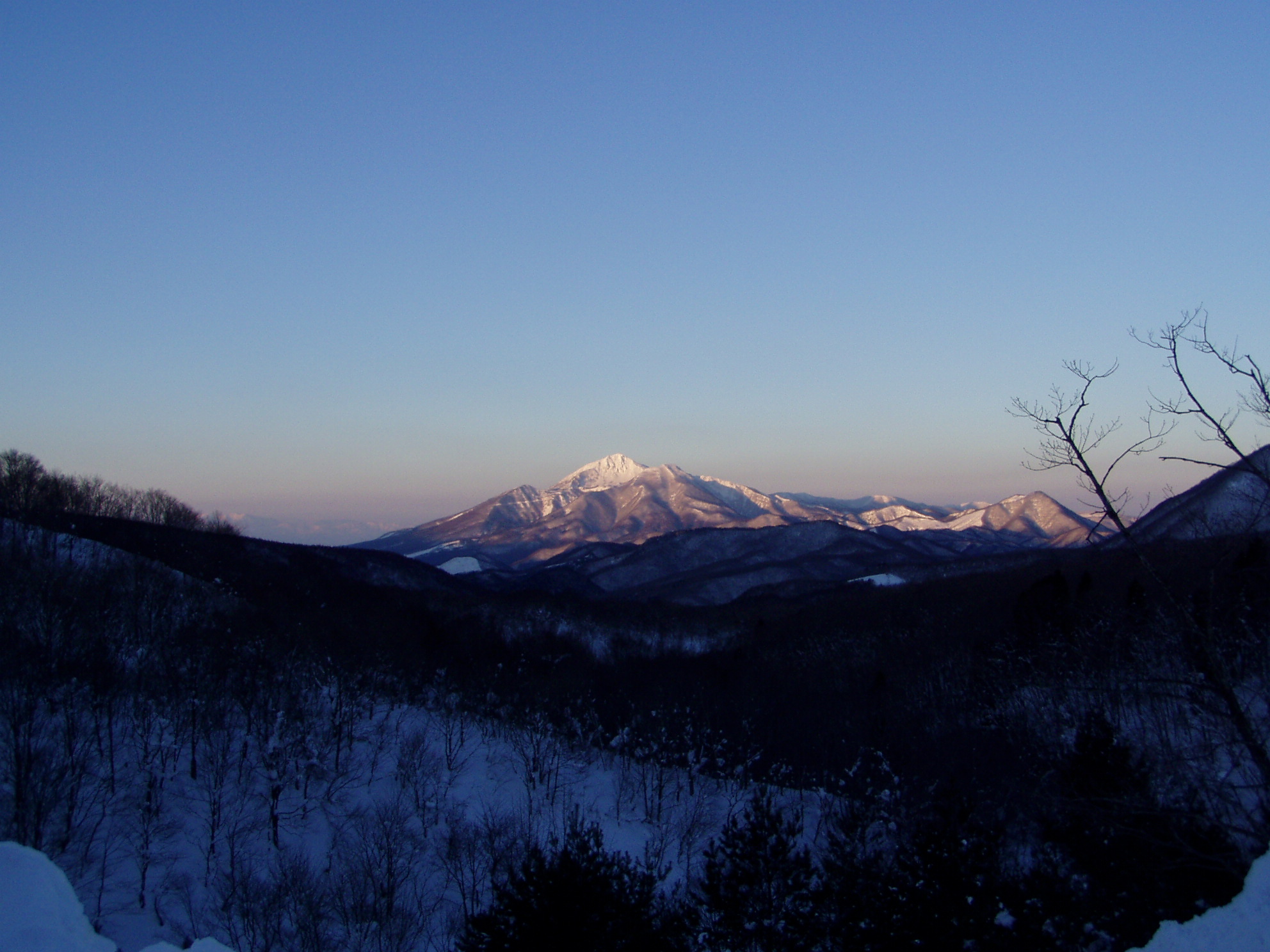 早朝の磐梯山