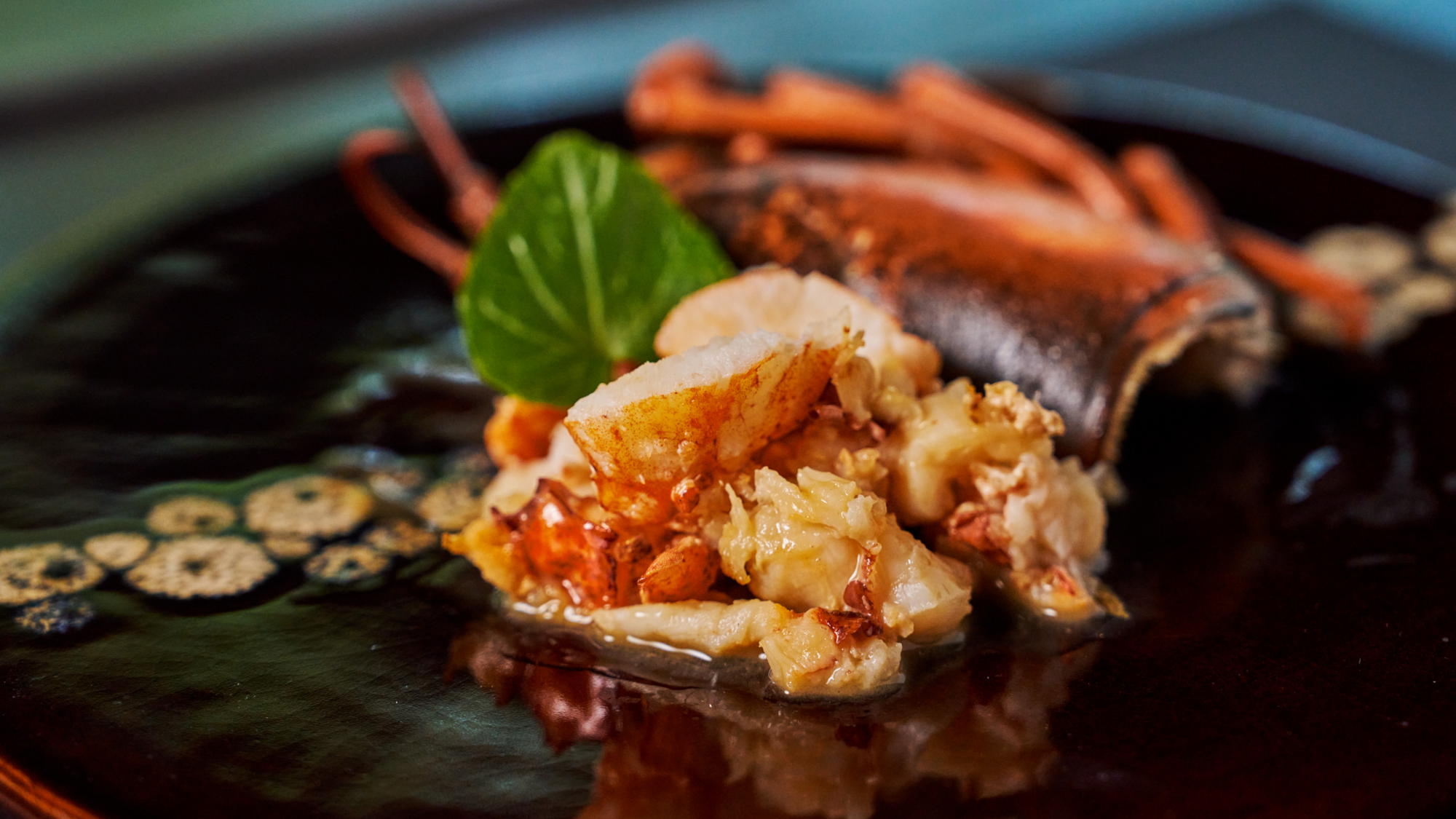 【夕食】玄珠-shizumi-　カウンター席でご堪能いただくオマール海老と黒毛和牛のコース