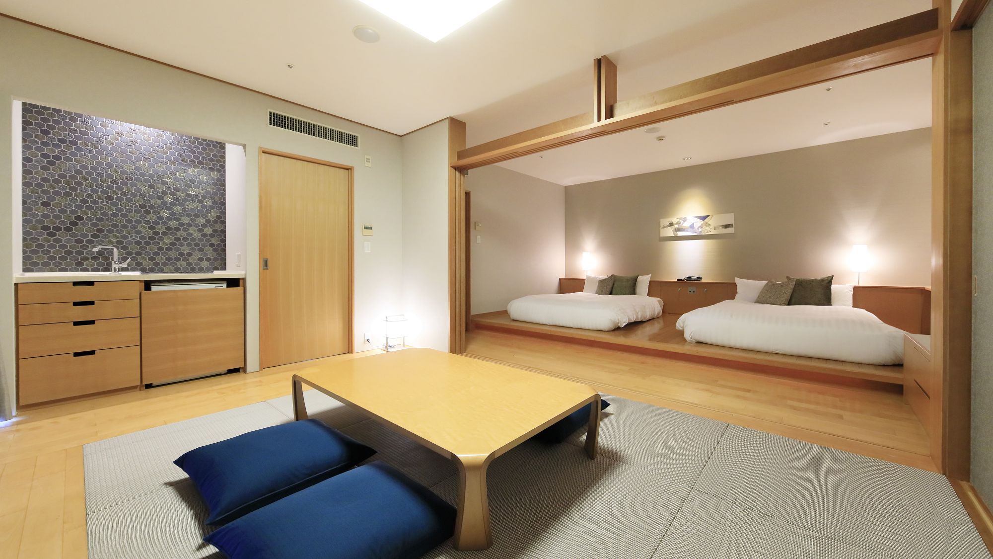 【客室温泉付き・エグゼクティブ和洋】靴を脱いでご入室いただくお部屋タイプ