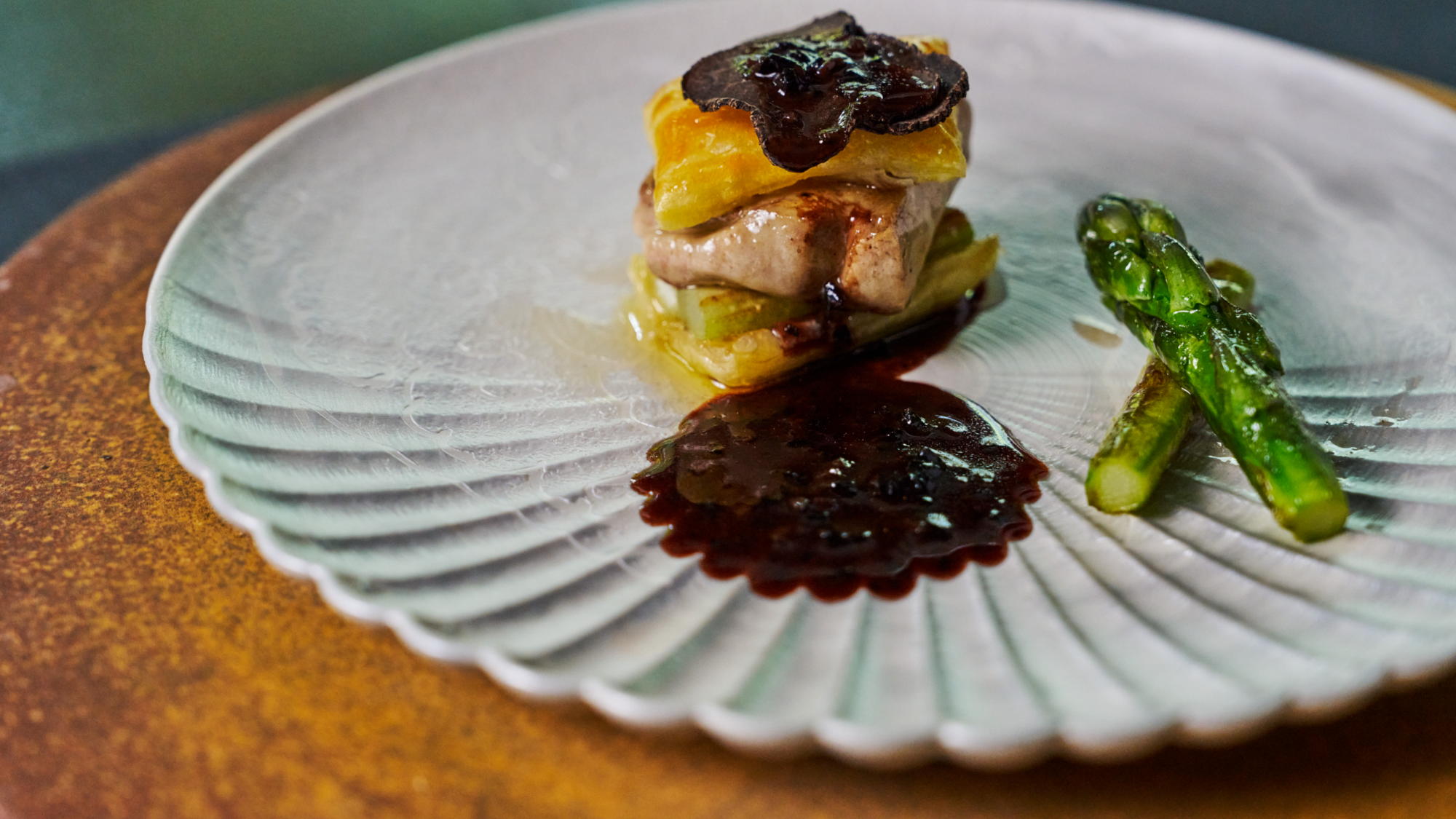 【夕食】玄汀-migiwa-　質・量共に大変ご満足いただける人気の鮑と黒毛和牛のコース