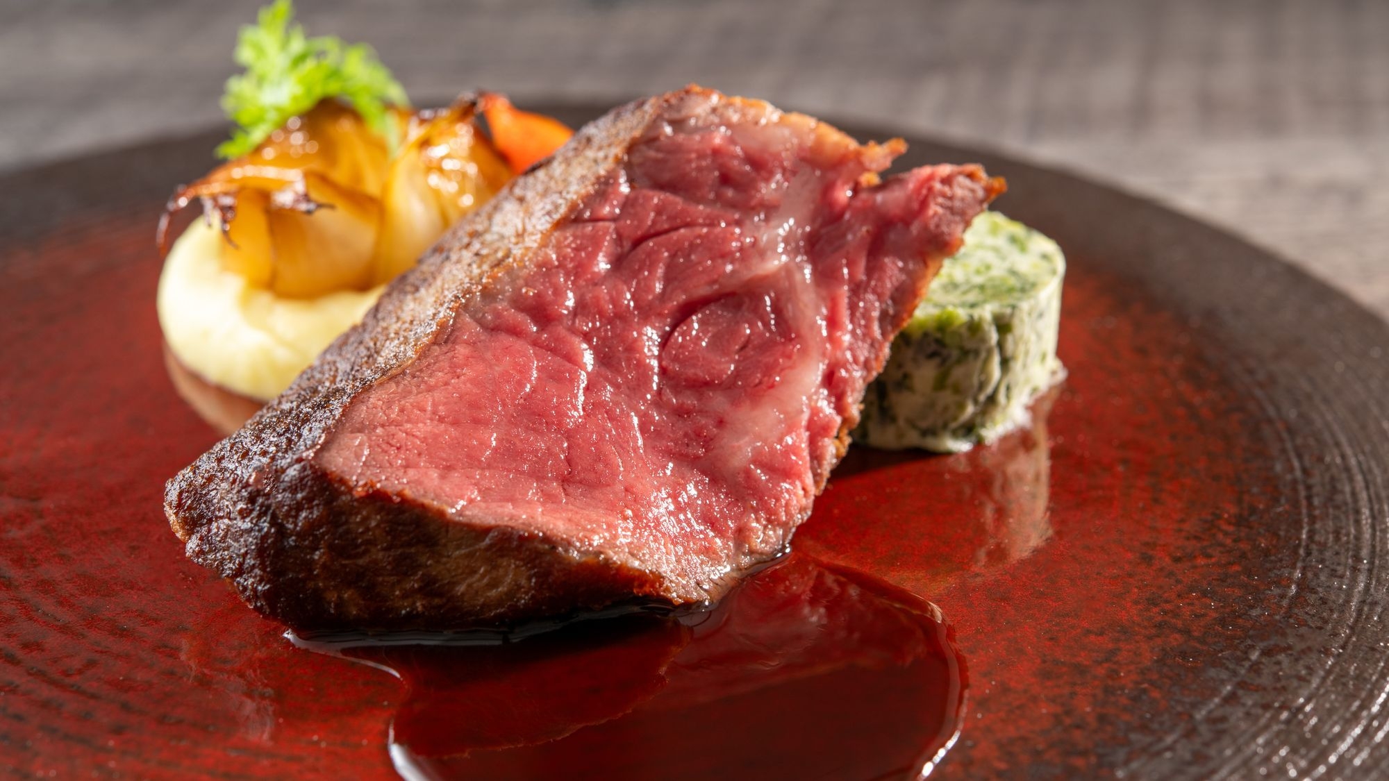 【レストラン花暦】りんご和牛信州牛 フルコースディナー＋朝食　　1泊2食付プラン＿