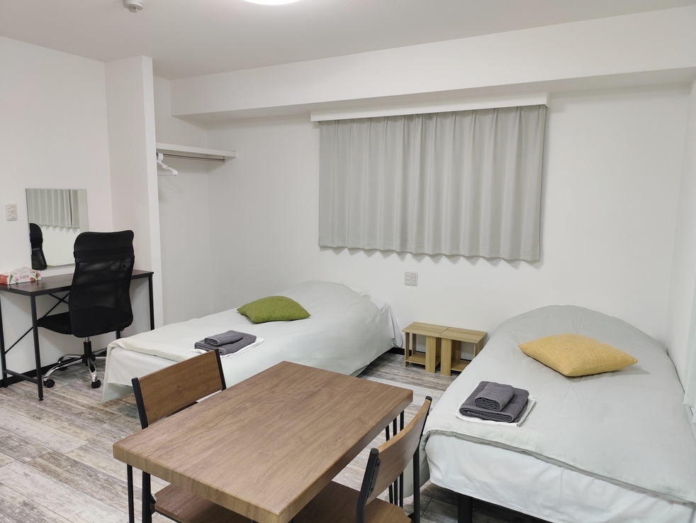 角部屋確定！広々ツインルーム！