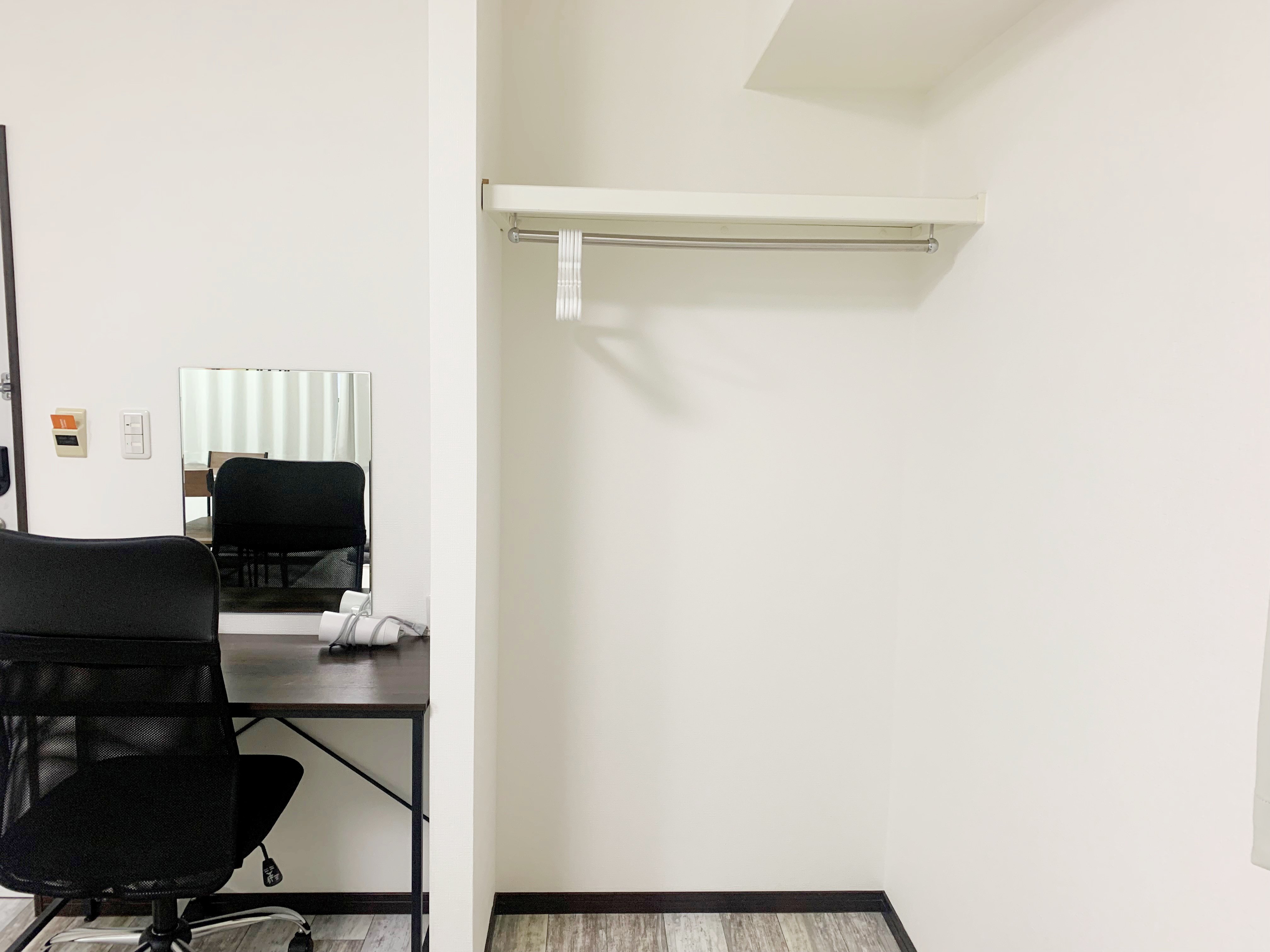 ツインルーム：クローゼット