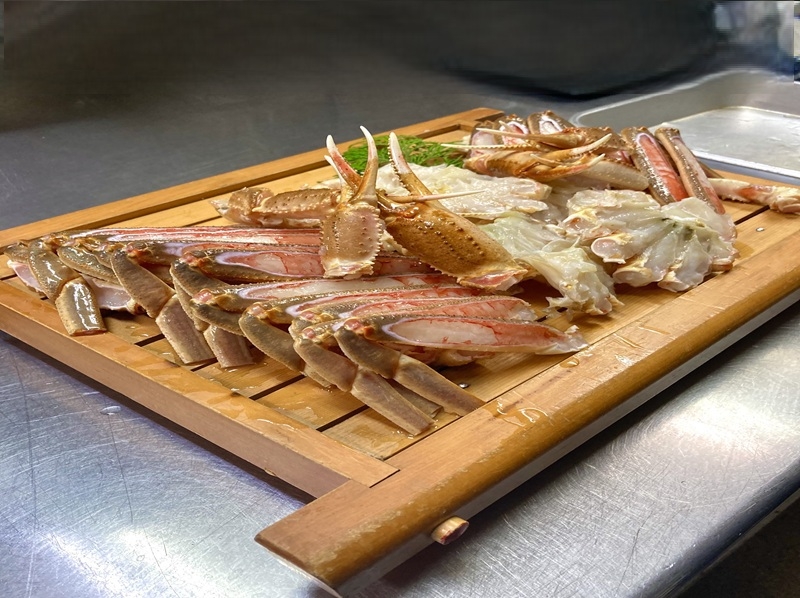 【平日限定】カニをしっかり味わう♪カニ刺し・焼きガニ・カニ鍋・雑炊＋丹後コシヒカリ500gお土産付き