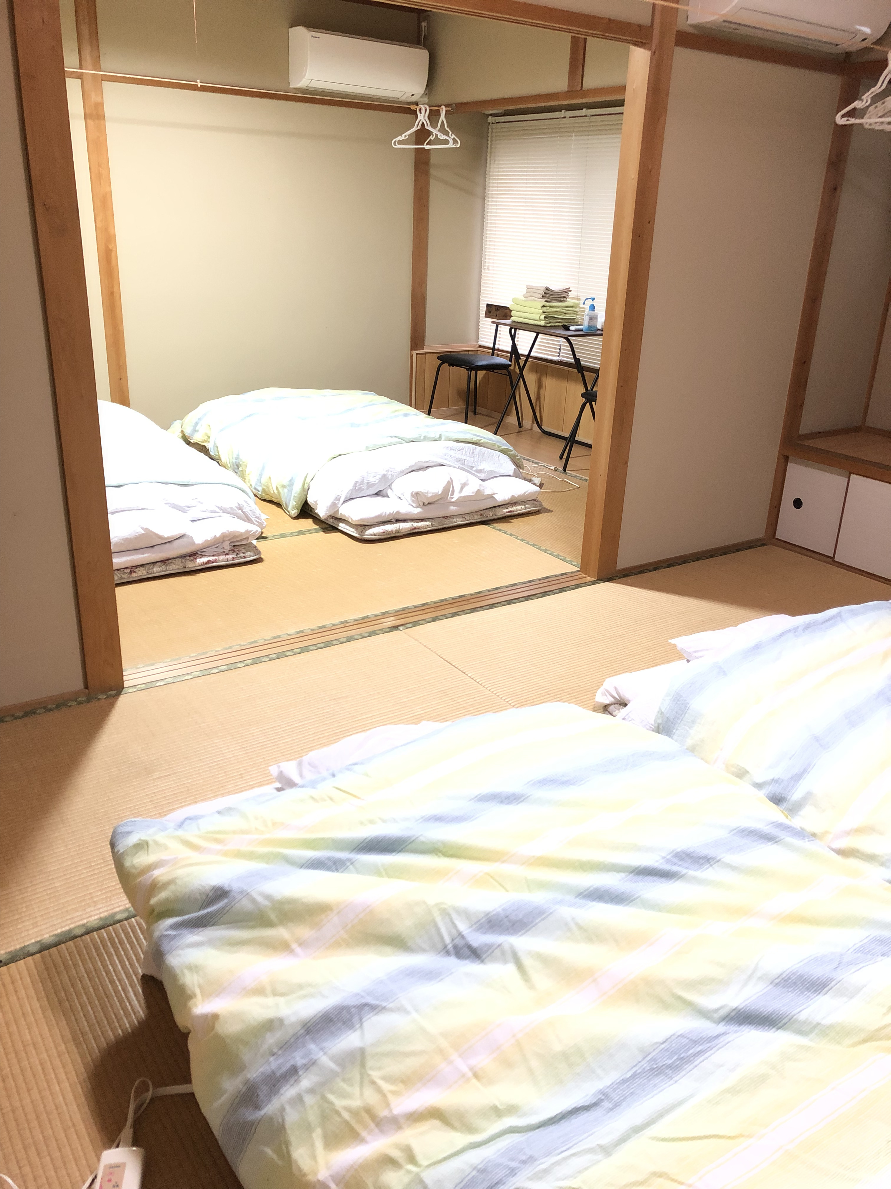家族みんなで雑魚寝