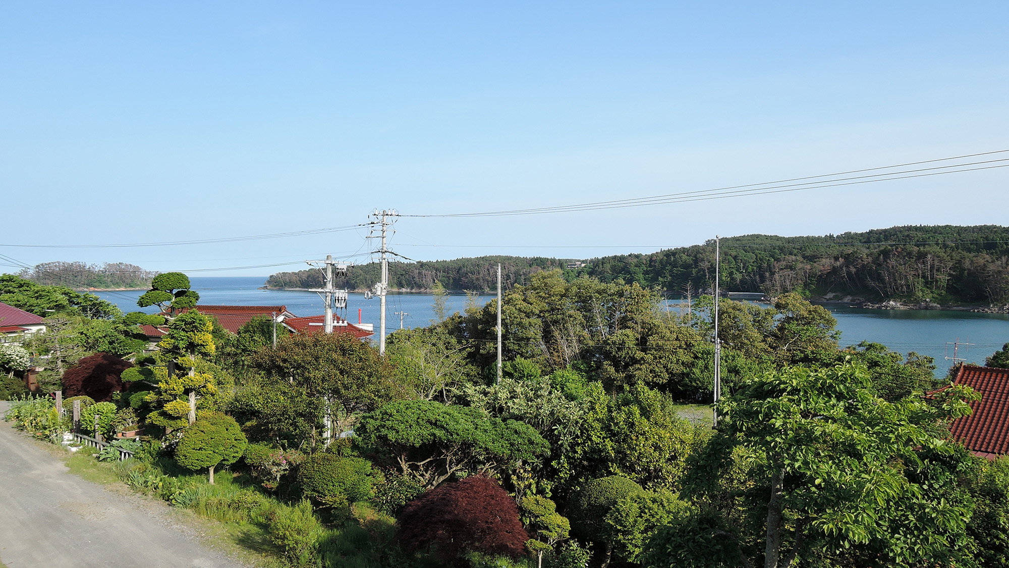 *景色/高台にある当館からは小田の浜ビーチが見えます。