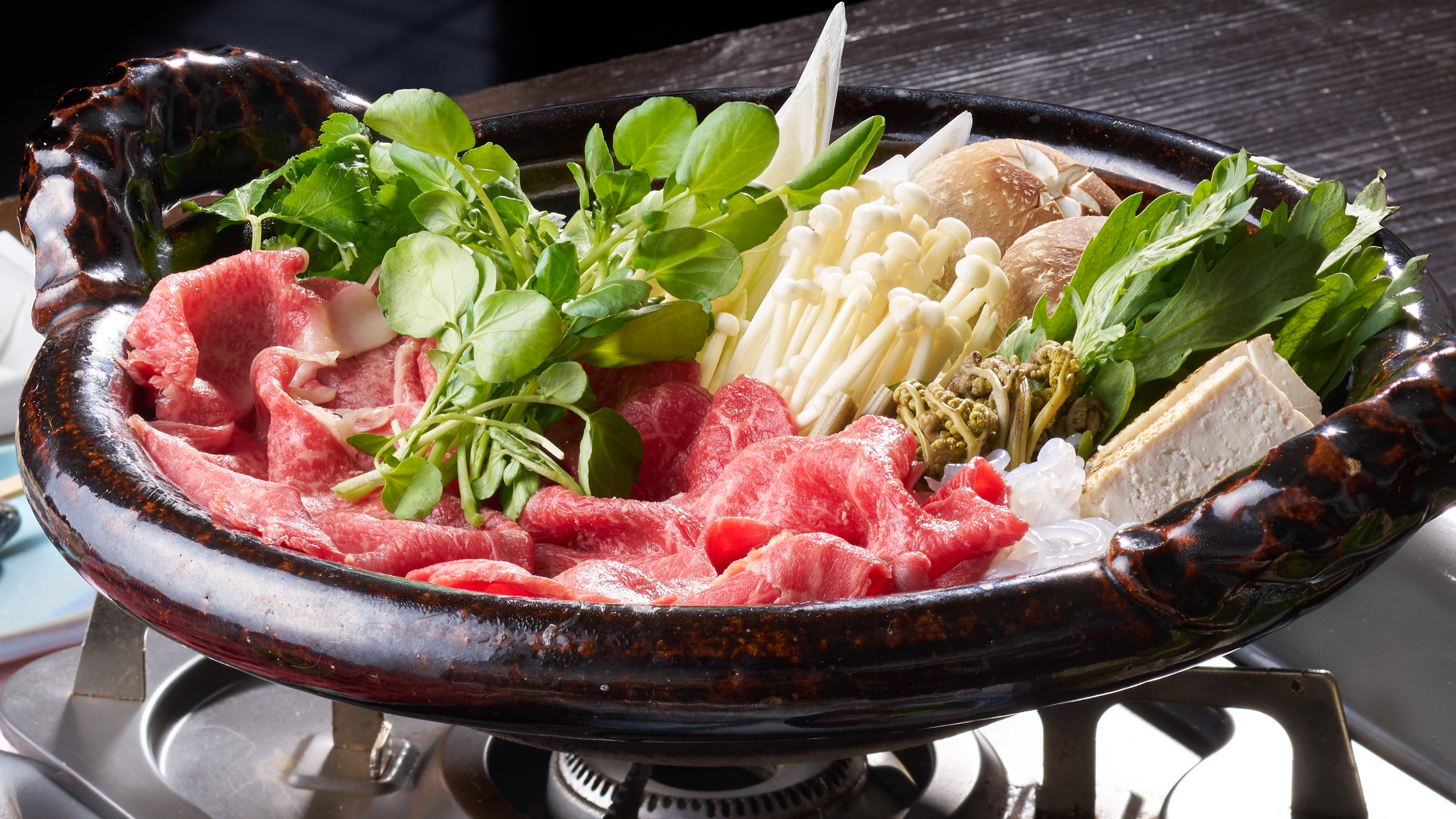 【春限定】山菜と但馬玄のすき焼き