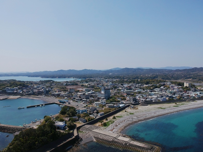 相差町　上空からの風景